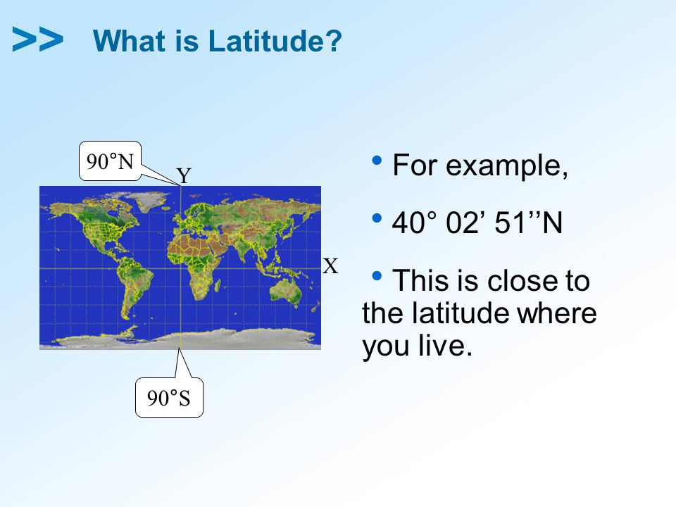 This is close to the latitude where you live.