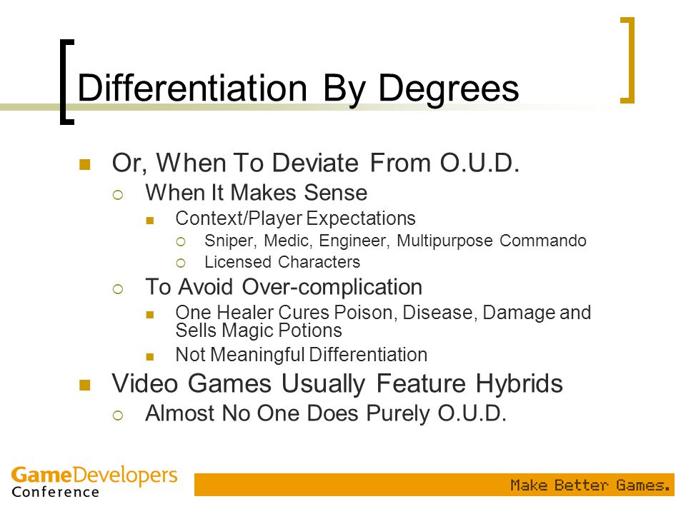 Differentiation By Degrees
