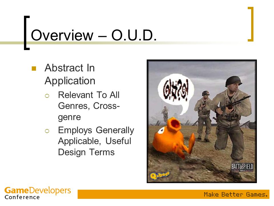 Overview – O.U.D. Abstract In Application