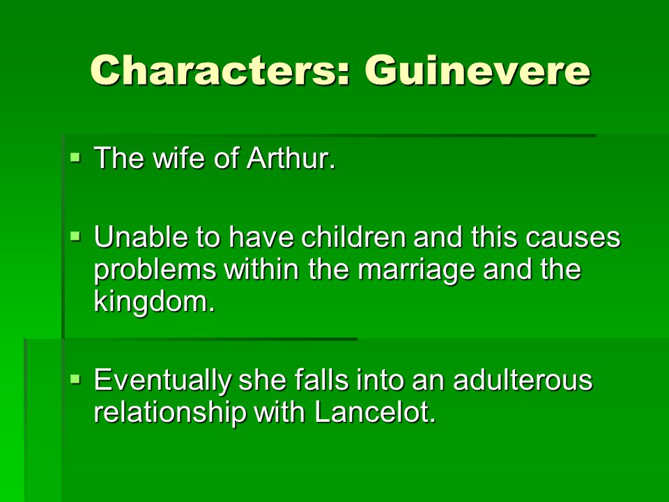 Characters: Guinevere