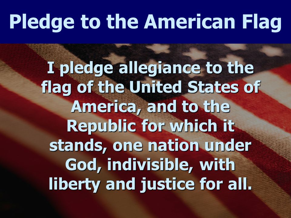 Pledge to the American Flag