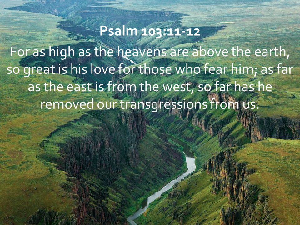 Psalm 103:11-12