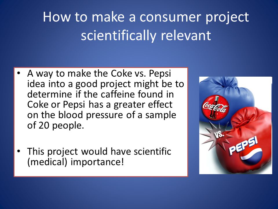 How to make a consumer project scientifically relevant