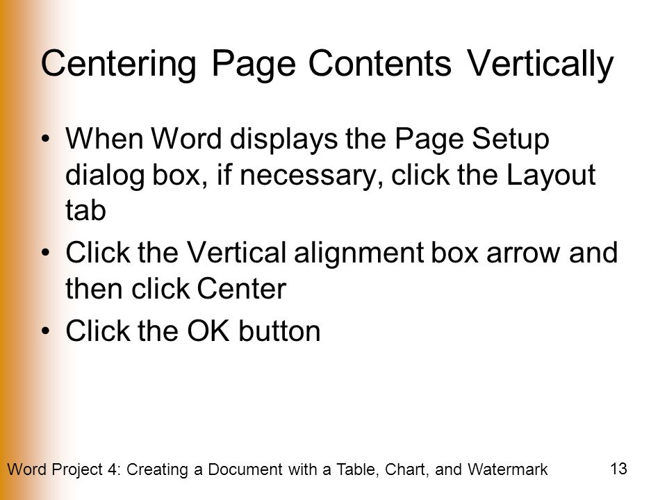 Centering Page Contents Vertically