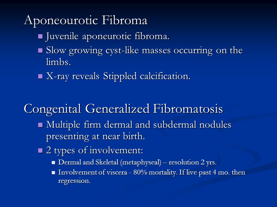 Congenital Generalized Fibromatosis