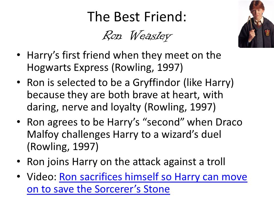 The Best Friend: Ron Weasley