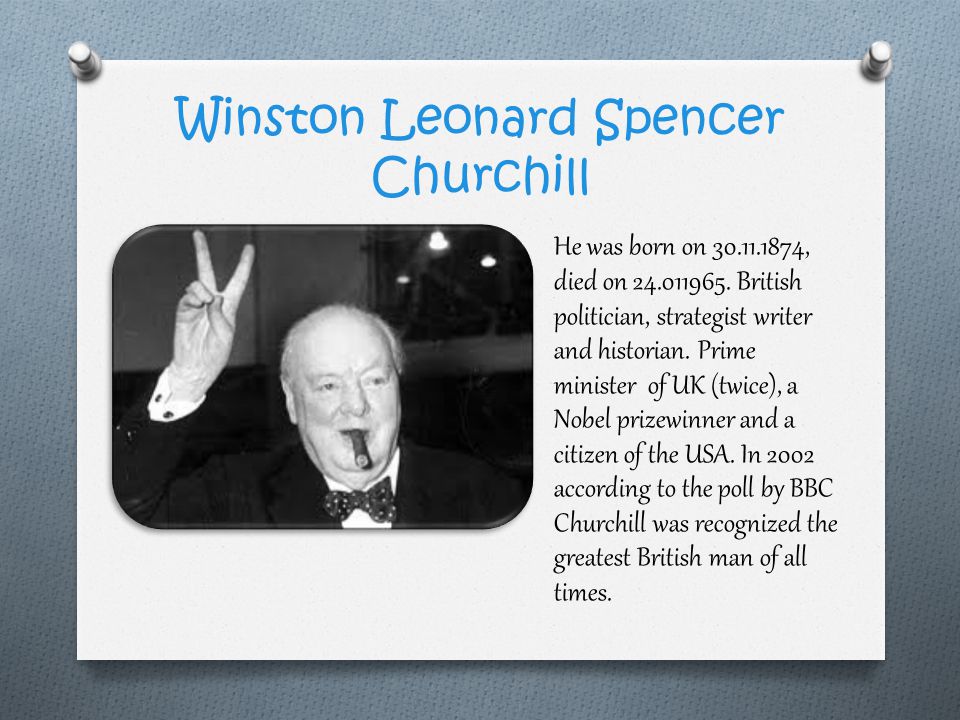 Winston Leonard Spencer Churchill