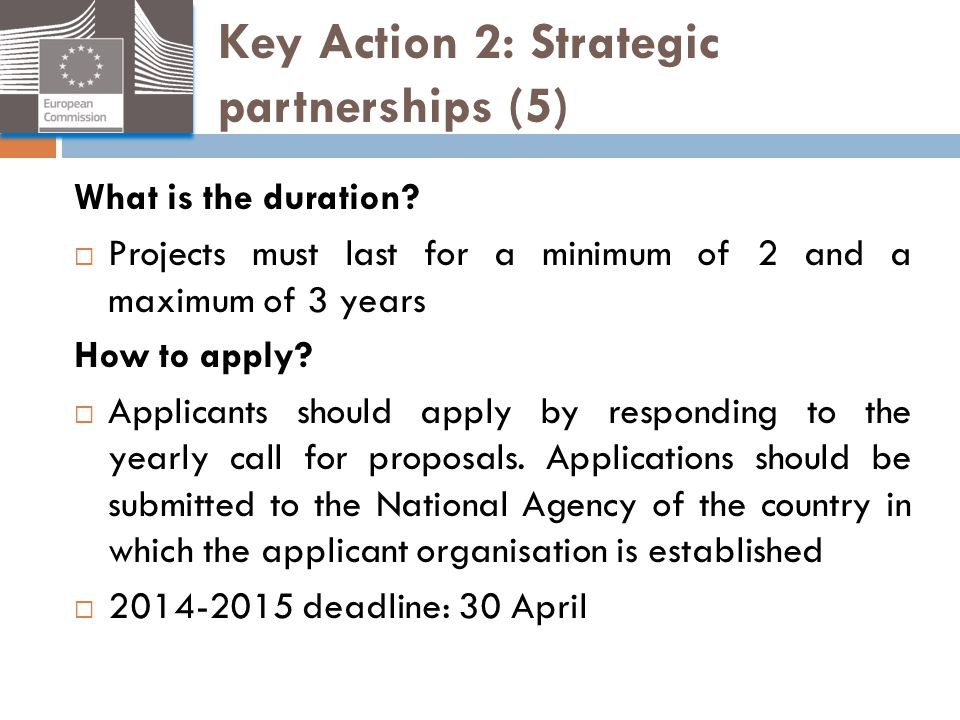 Key Action 2: Strategic partnerships (5)