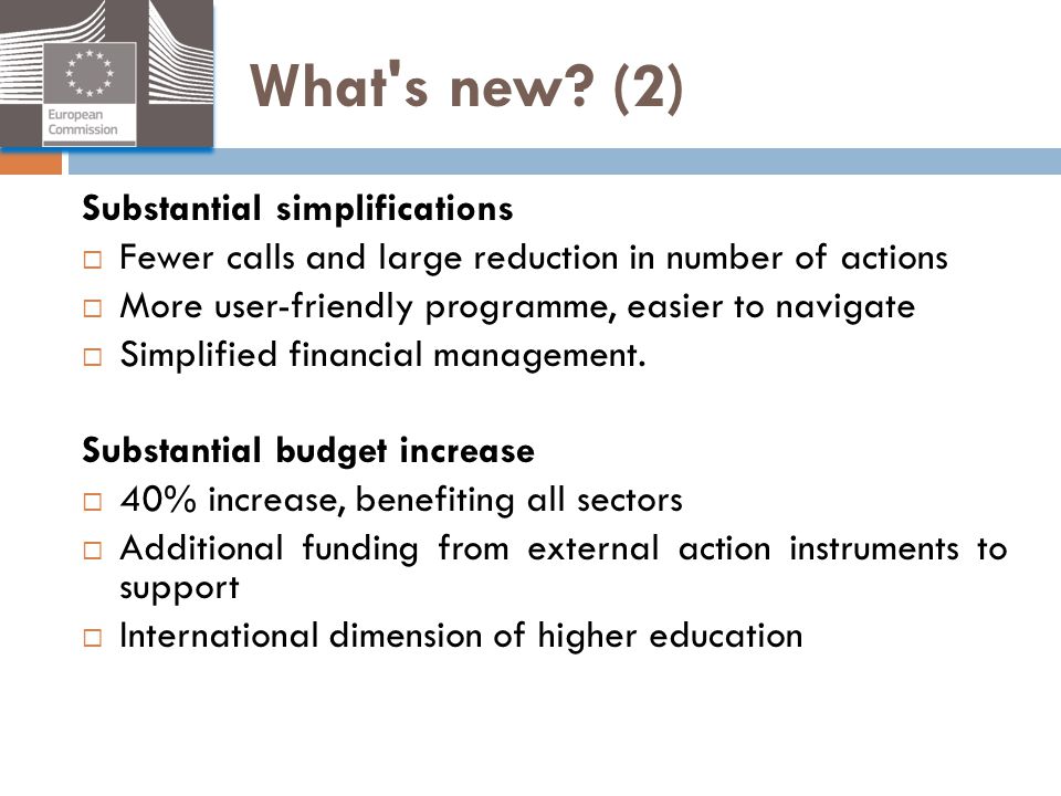 What s new (2) Substantial simplifications