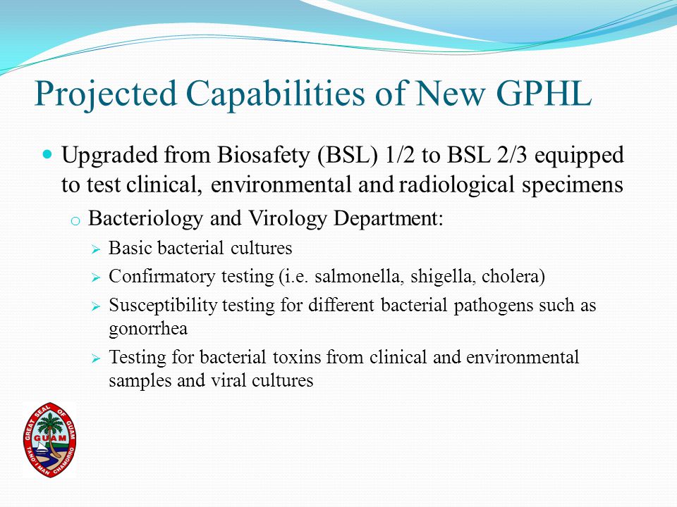 Projected Capabilities of New GPHL
