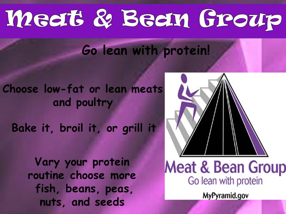 Meat & Bean Group Go lean with protein!