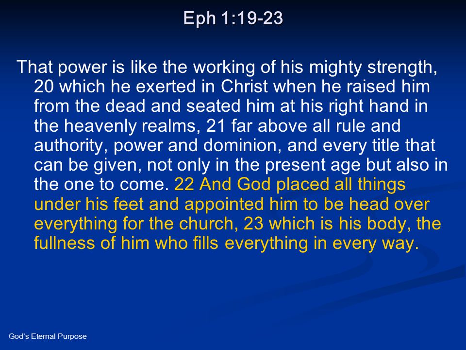 Eph 1:19-23