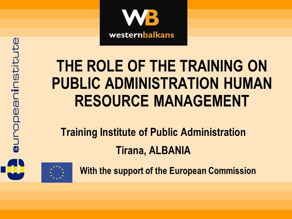Training Institute of Public Administration Tirana, ALBANIA