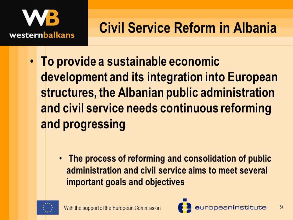 Civil Service Reform in Albania