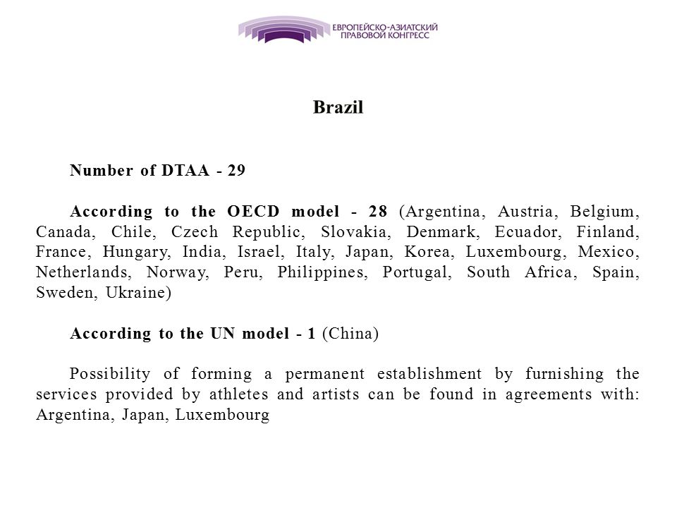 Brazil Number of DTAA
