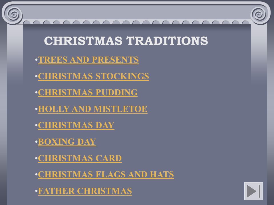 CHRISTMAS TRADITIONS TREES AND PRESENTS CHRISTMAS STOCKINGS