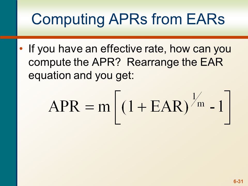 APR - Example