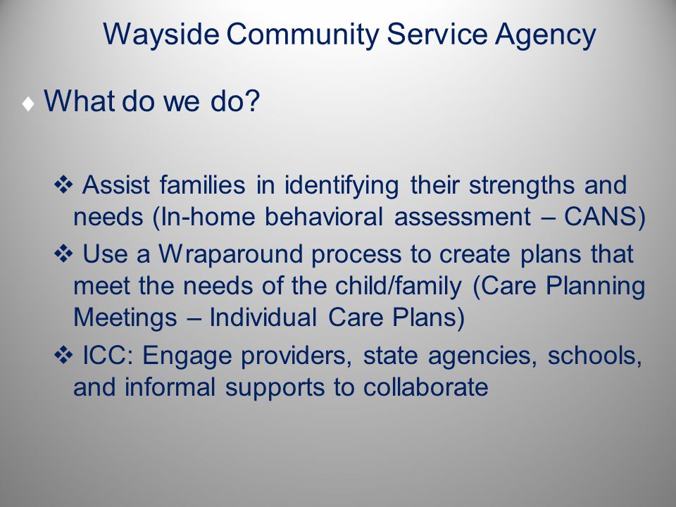 Wayside Community Service Agency