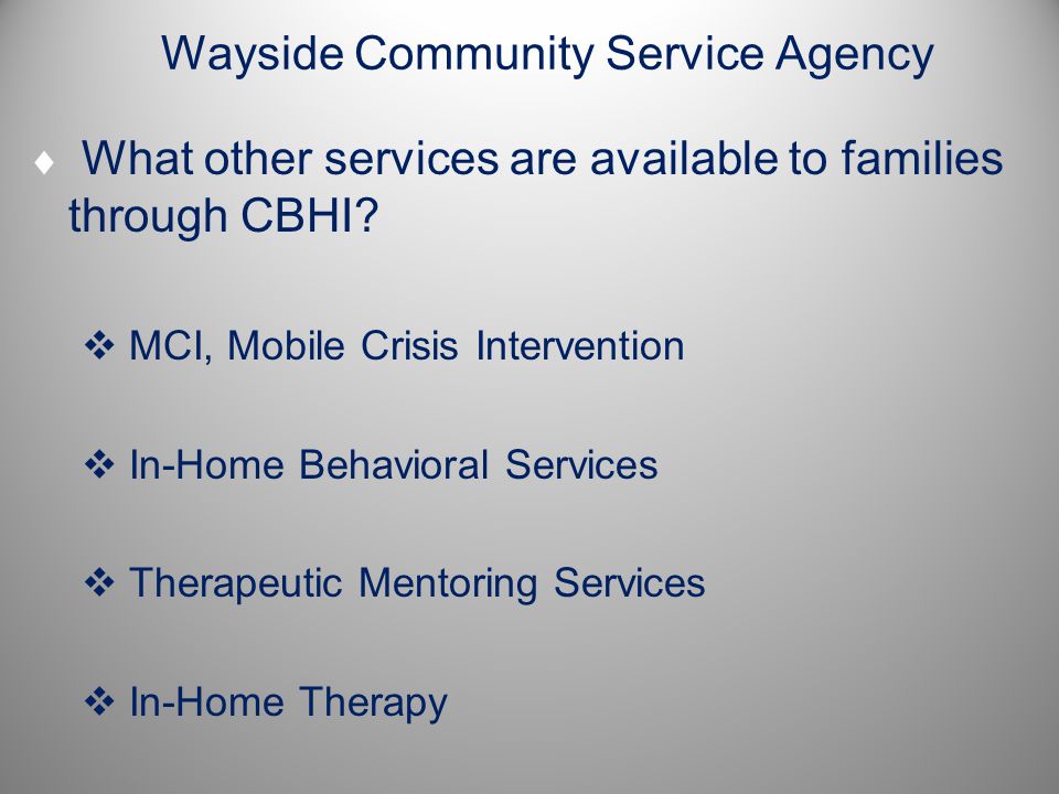 Wayside Community Service Agency