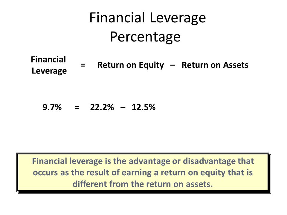 Financial Leverage Percentage