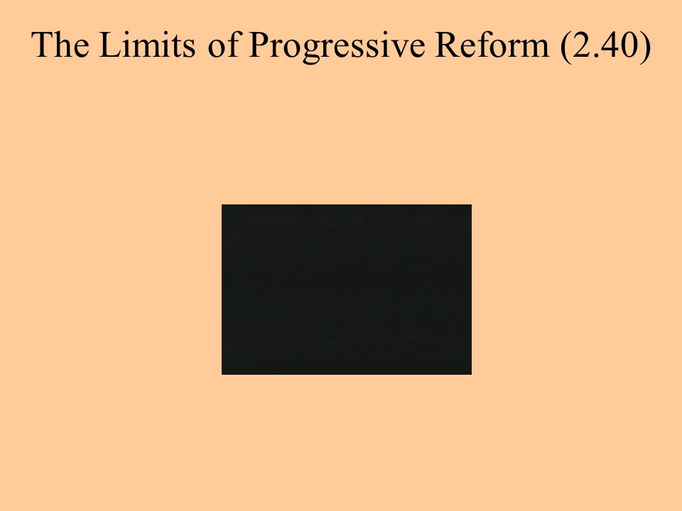 The Limits of Progressive Reform (2.40)