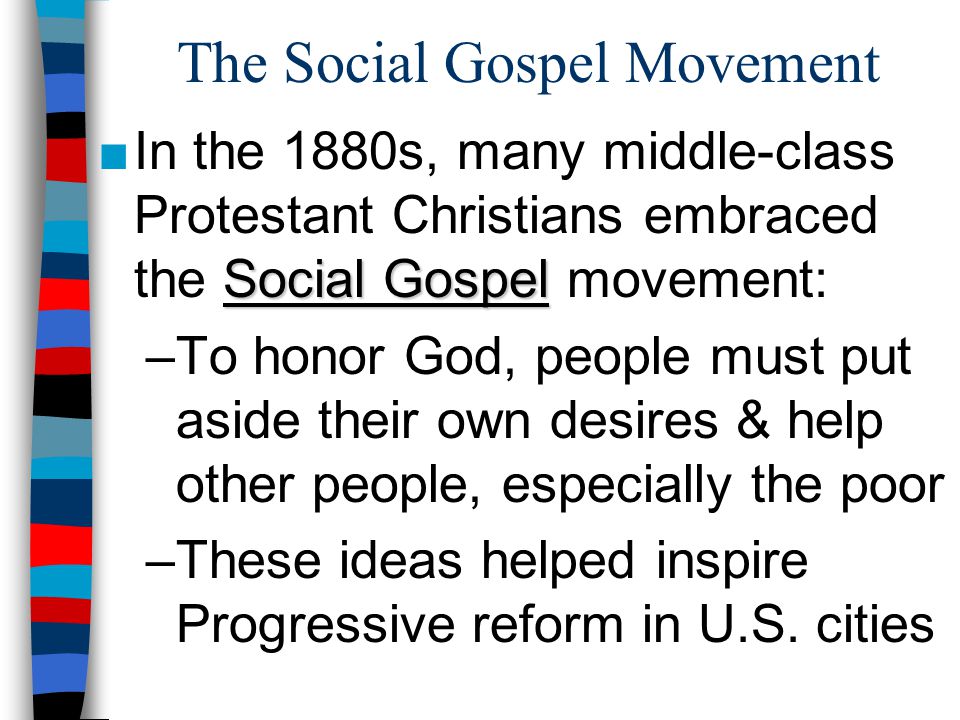 The Social Gospel Movement