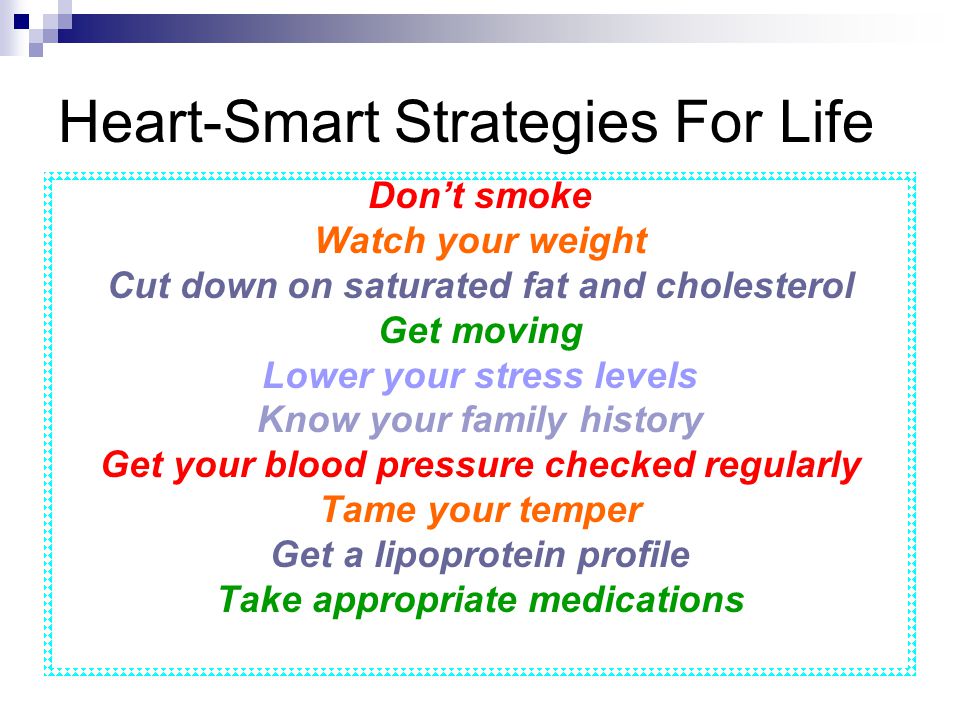 Heart-Smart Strategies For Life