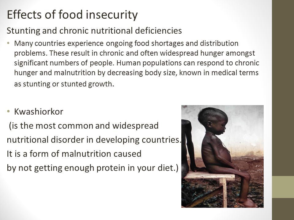 Effects of food insecurity