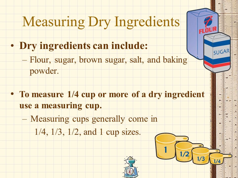 Measuring Dry Ingredients