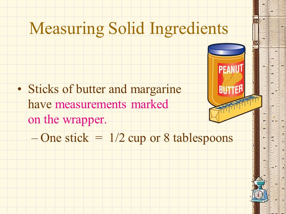 Measuring Solid Ingredients