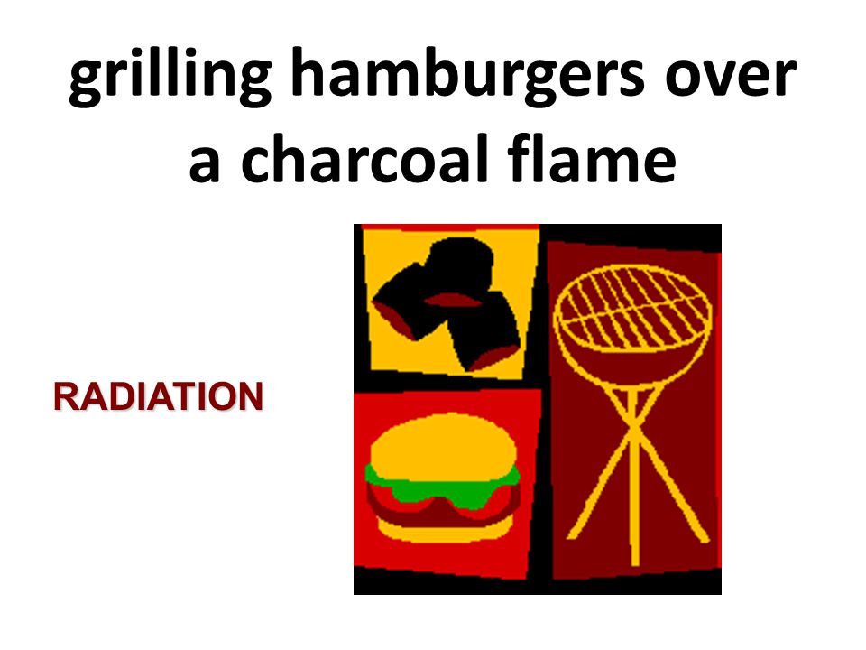 grilling hamburgers over a charcoal flame