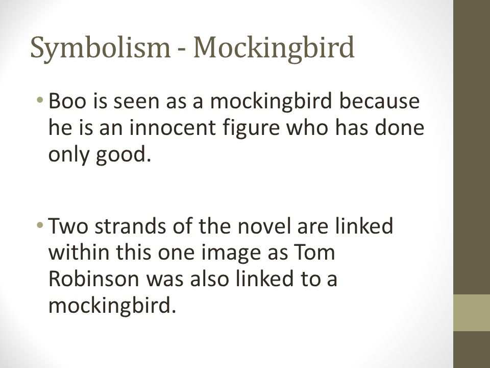 Symbolism - Mockingbird
