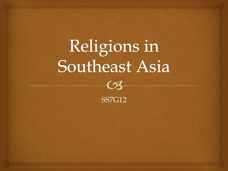 Religions in Southeast Asia
