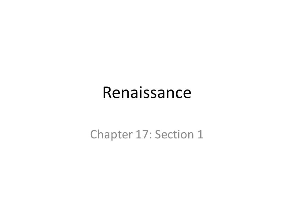 Renaissance Chapter 17: Section 1