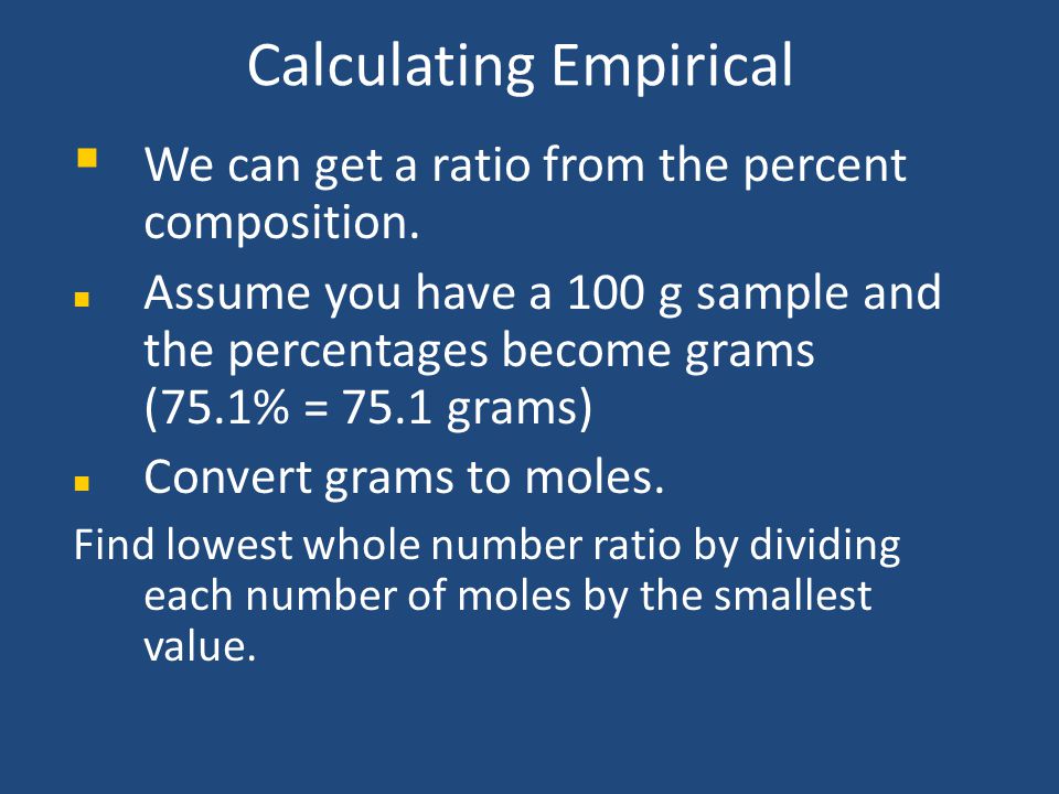 Calculating Empirical