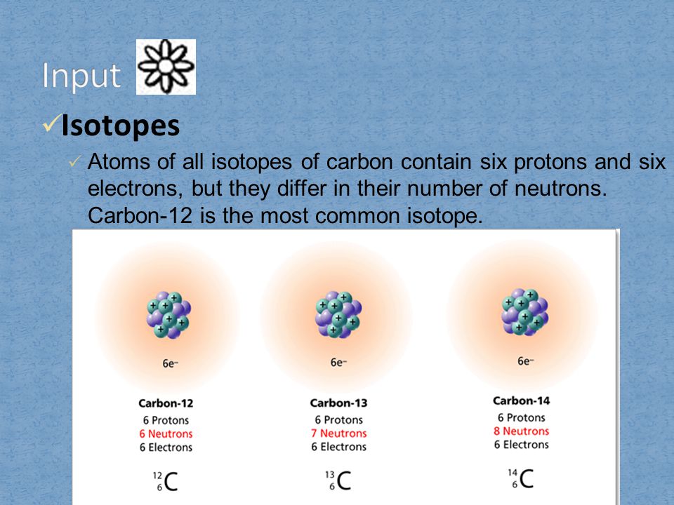 Input Isotopes.