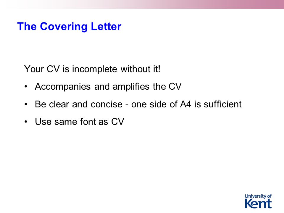 The Covering Letter Your CV is incomplete without it!