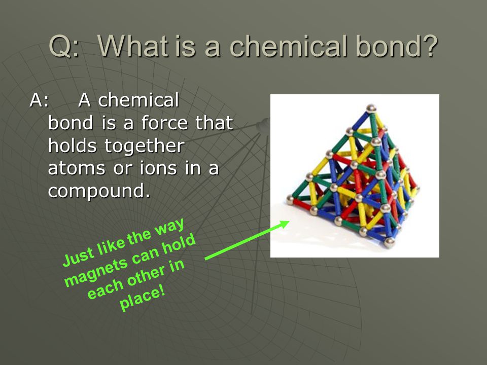 Q: What is a chemical bond