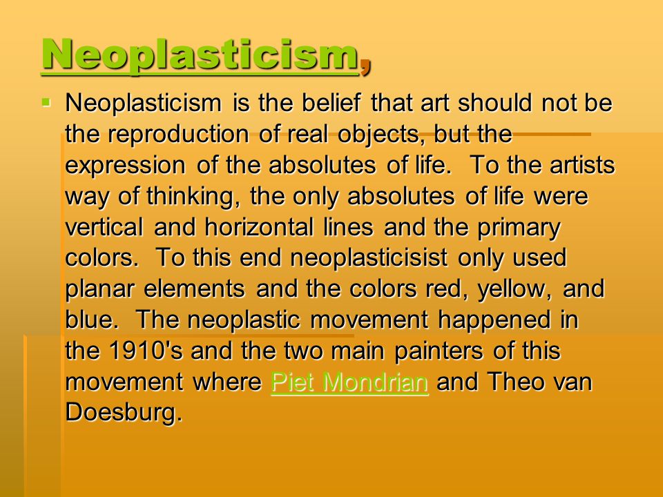 Neoplasticism,