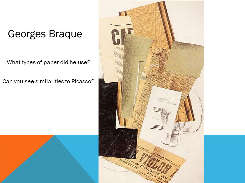 Georges Braque What types of paper did he use