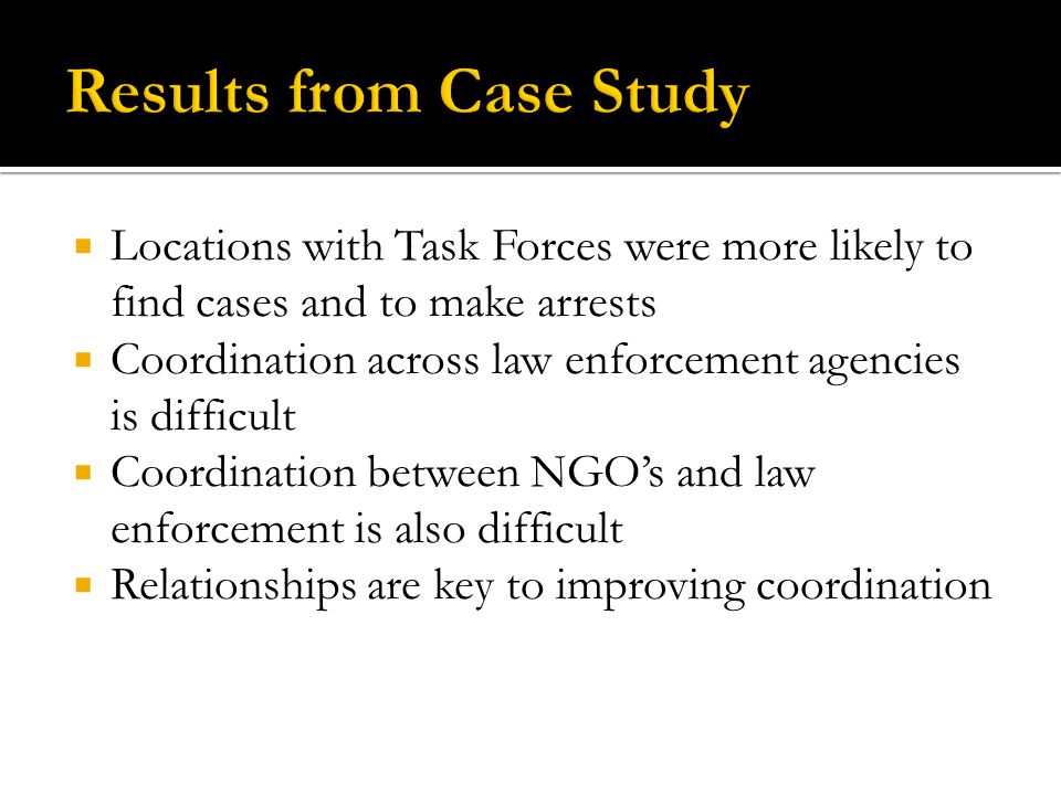 Results from Case Study