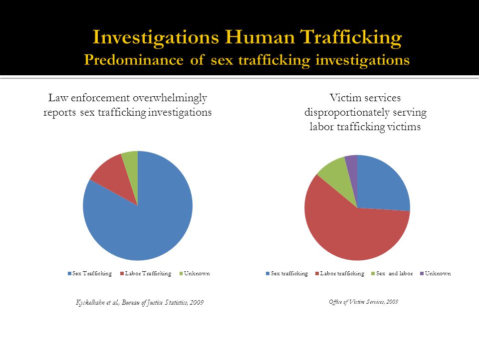 Law enforcement overwhelmingly reports sex trafficking investigations