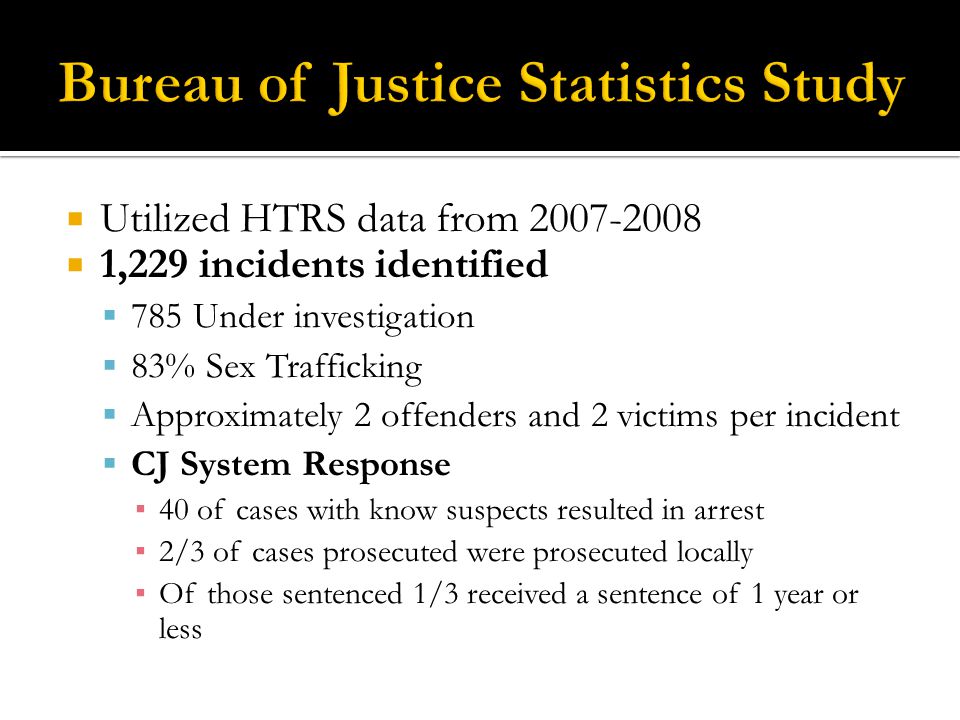 Bureau of Justice Statistics Study