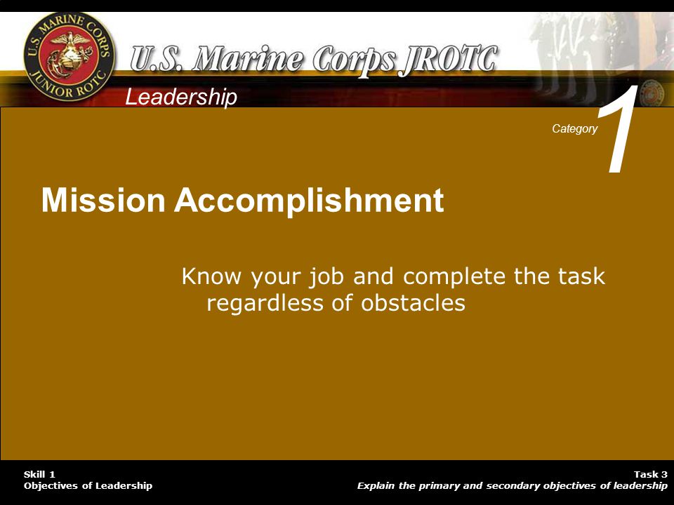1 Mission Accomplishment Leadership
