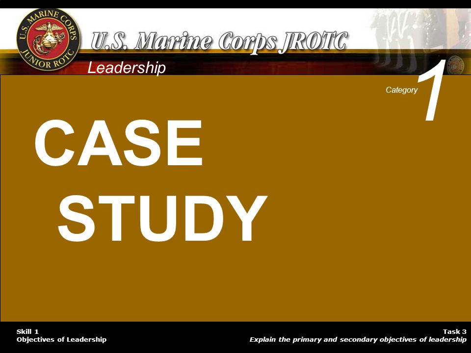 1 CASE STUDY Leadership Category