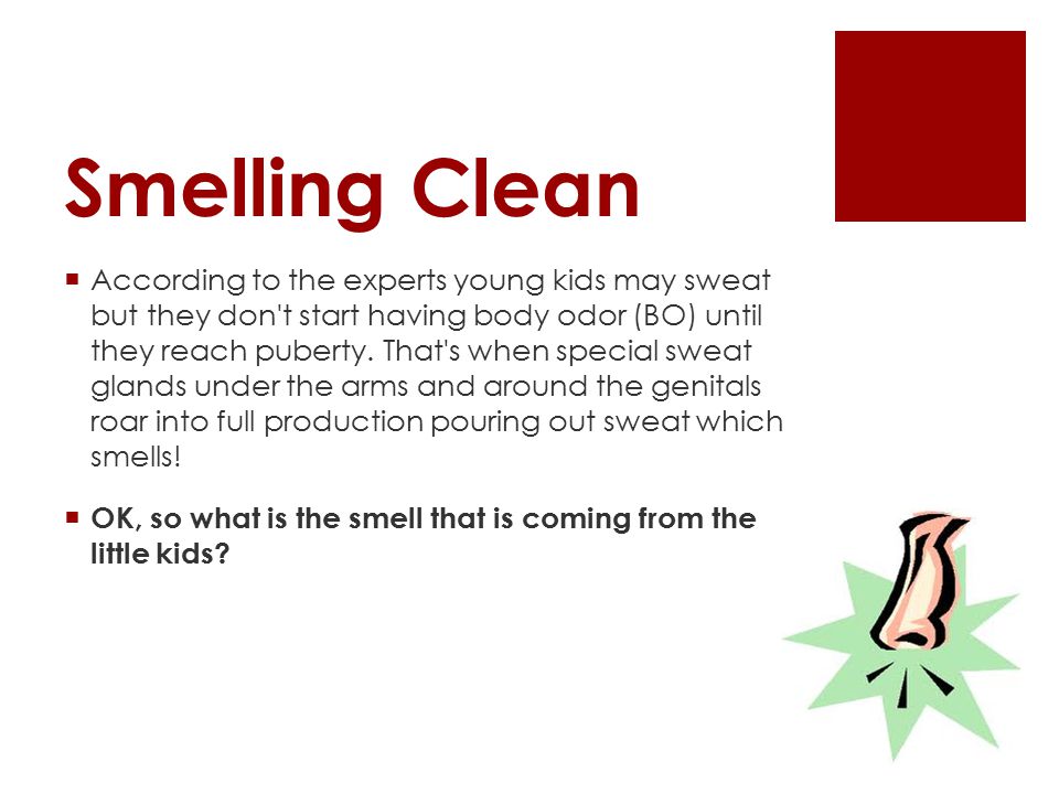 Smelling Clean