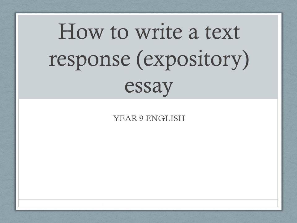 how to write text response essay