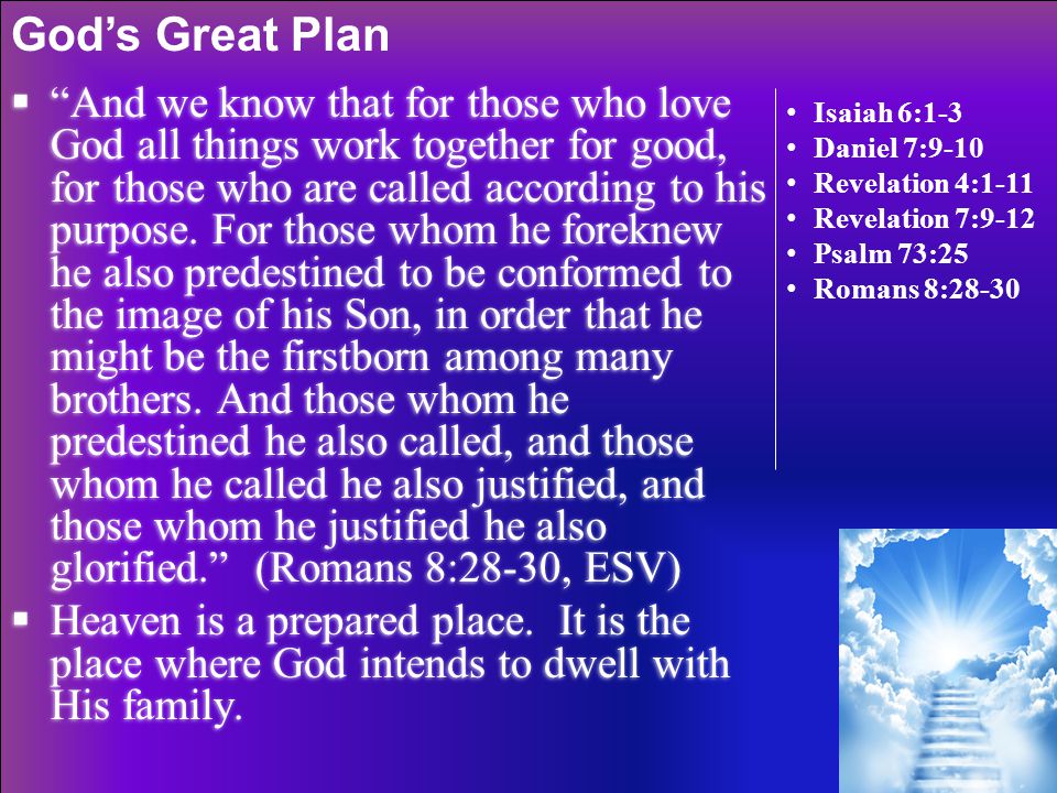 God’s Great Plan
