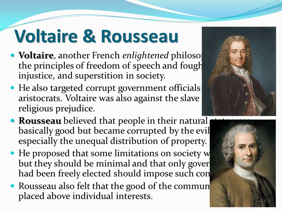 Voltaire & Rousseau