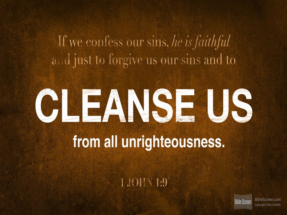 1 John 1:8-10 (NIV) [8] If we claim to be without sin, we deceive ourselves and the truth is not in us.